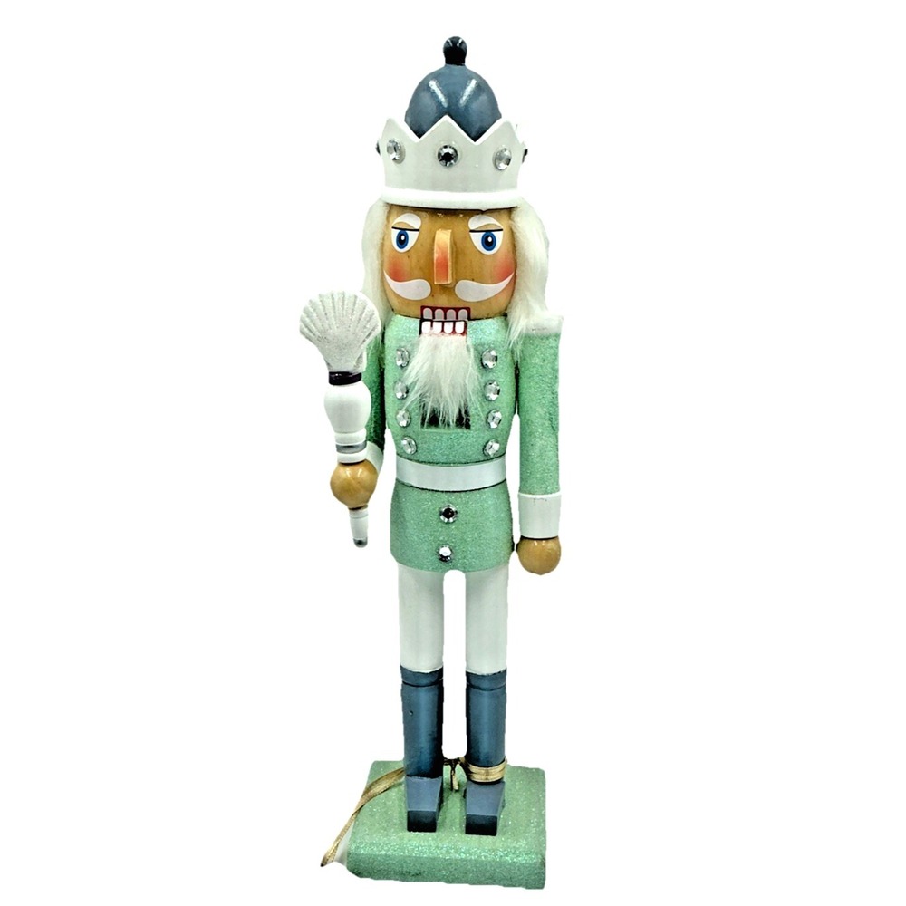 Mistletoe & Sailing Co Coastal Nutcracker Figurine Beach Christmas Decor 14in